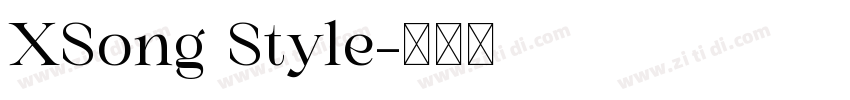 XSong Style字体转换